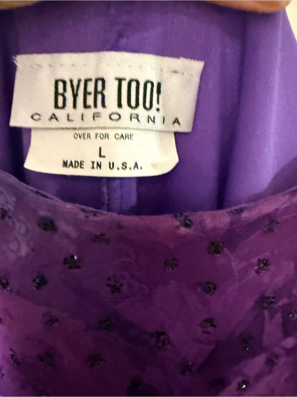 True vintage y2k 2000s era grail asymmetrical purple fairy dress - Picture 4 of 4
